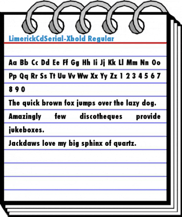 LimerickCdSerial-Xbold Font