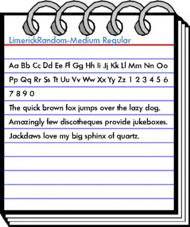 LimerickRandom-Medium Font