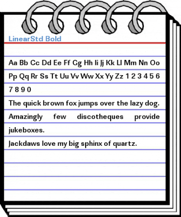 LinearStd Bold Font
