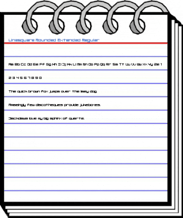 Linesquare Rounded Extended Regular Font