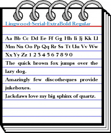Lingwood-Serial-ExtraBold Font