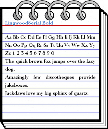 LingwoodSerial Font