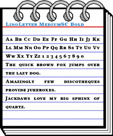 LinoLetter MediumSC Font