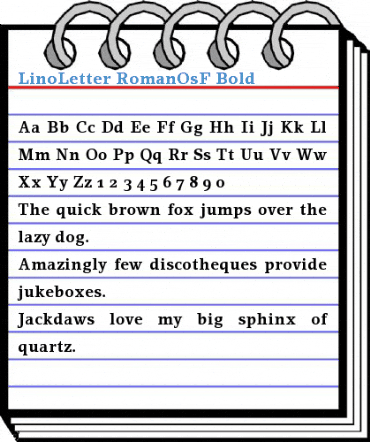 LinoLetter RomanOsF Font