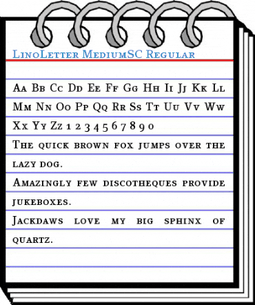 LinoLetter MediumSC Font