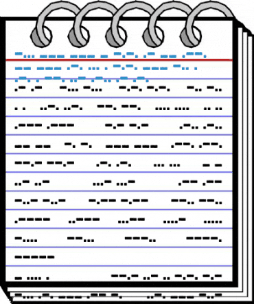 Bootcamp Morsecode Regular Font