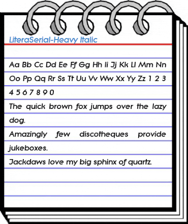 LiteraSerial-Heavy Font