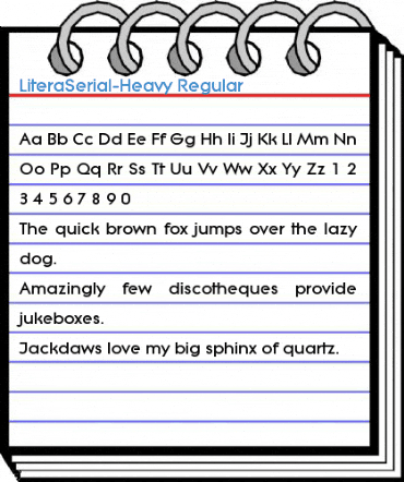 LiteraSerial-Heavy Font