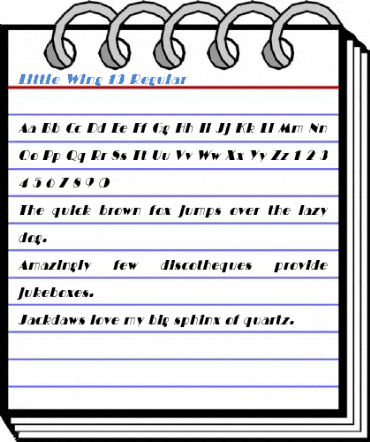 Little Wing 13 Regular Font