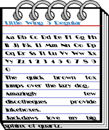 Little Wing 5 Font