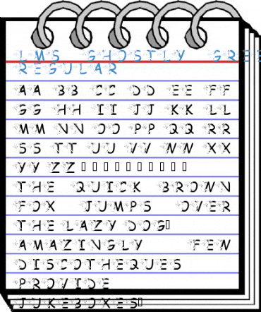 LMS Ghostly Greeting Regular Font