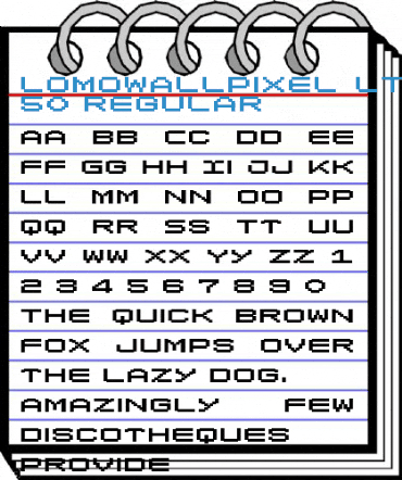 LomoWallPixel LT Std 50 Regular Font