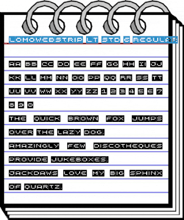 LomoWebStrip LT Std 6 Font