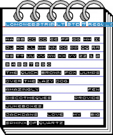 LomoWebStrip LT Std 7 Font