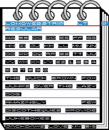 LomoWebStrip LT Std 9 Regular Font