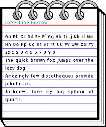 LoResNine Font