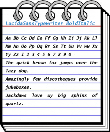 LucidaSansTypewriter Font