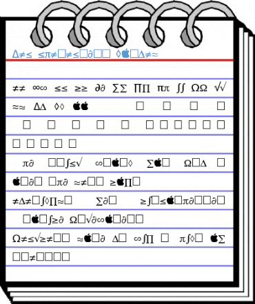 Mac Characters Font