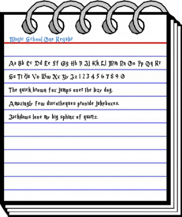 Magic School One Regular Font