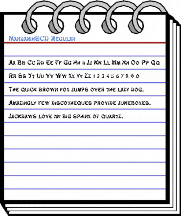 MandarinSCD Regular Font
