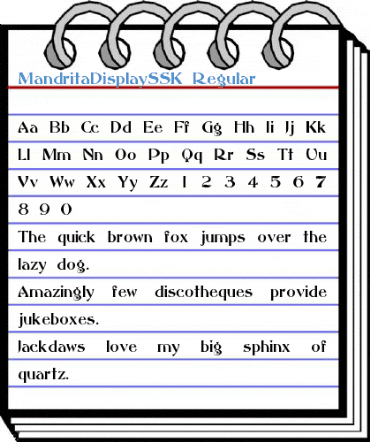 MandritaDisplaySSK Regular Font