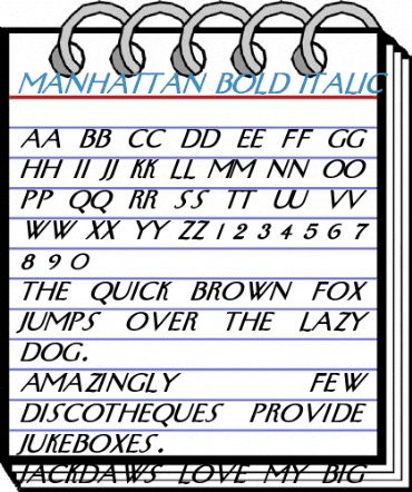 Manhattan Font