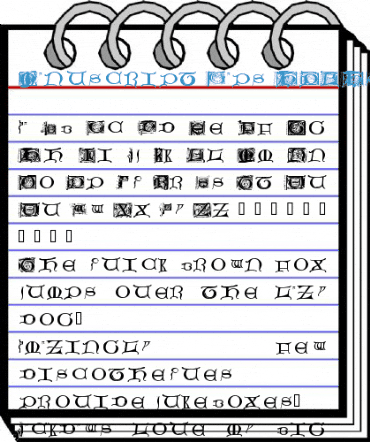 Manuscript Caps Font