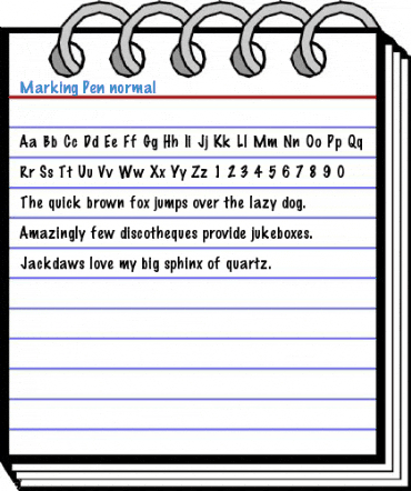 Marking Pen normal Font