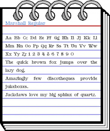 Marshall Regular Font