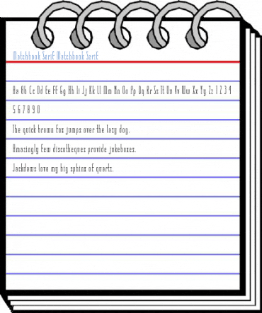 Matchbook Serif Matchbook Serif Font