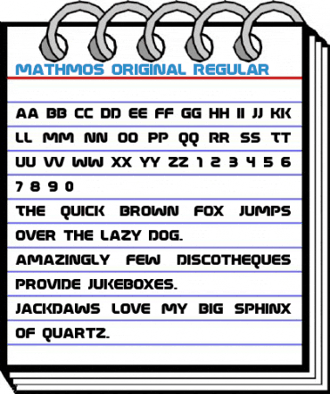 Mathmos Original Font