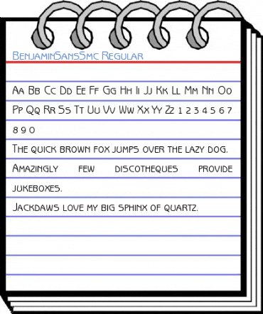 BenjaminSansSmc Font