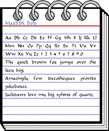 MaxSSK Font