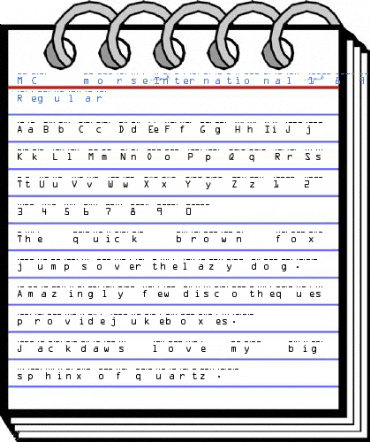 MC morse_International_1890 S Font