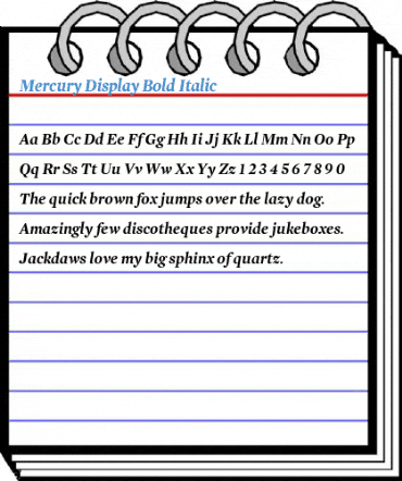 Mercury Display Font
