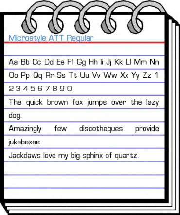 Microstyle ATT Regular Font