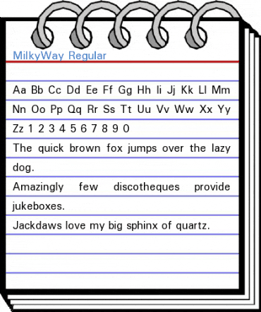 MilkyWay Font
