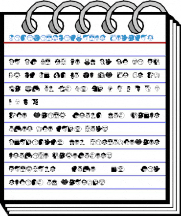 MiniPicsLilFaces Regular Font