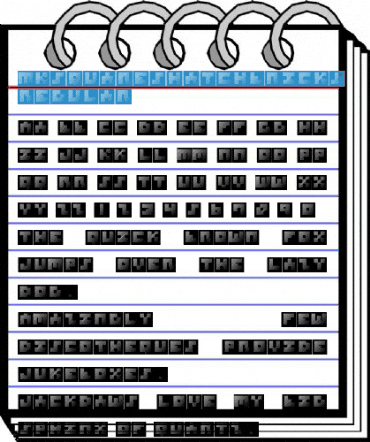 MKSquaresHatchBricks Regular Font