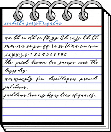 Isabella Script Regular Font