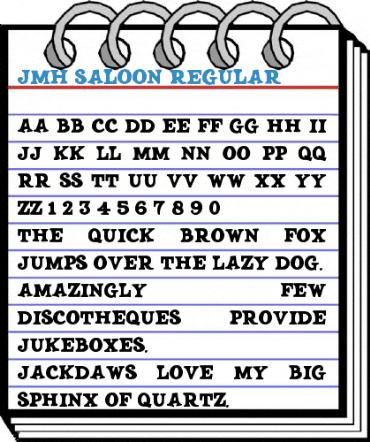 JMH SALOON Font