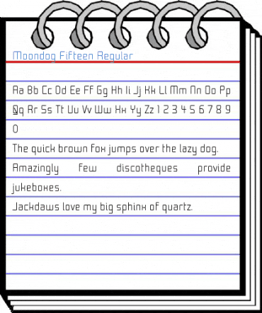 Moondog Fifteen Regular Font