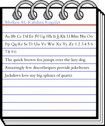 Motken AL-Rafidain Regular Font