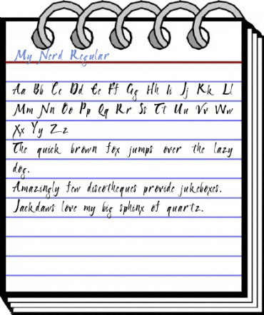 My Nerd Regular Font