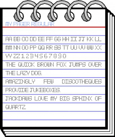 My Pager Font