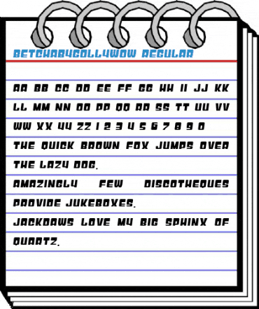 BetchaByGollyWow Regular Font