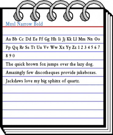 Mysl Font