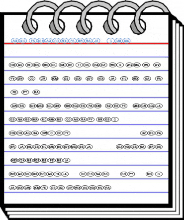 NationalCodes Light Font