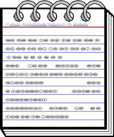 NationalCodes Light Font