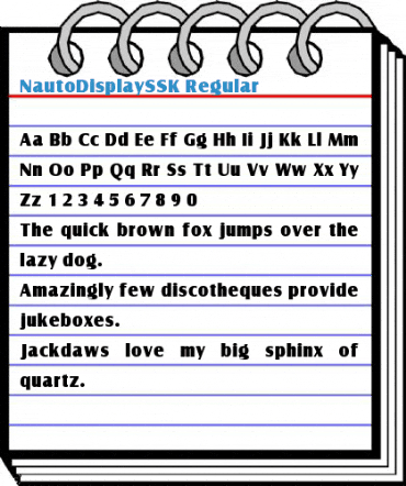 NautoDisplaySSK Regular Font